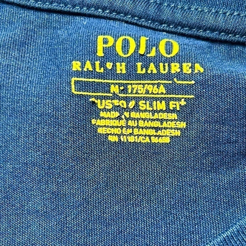 Ralph Lauren Men’s Polo Dark Blue T-Shirt Slim Fit Medium